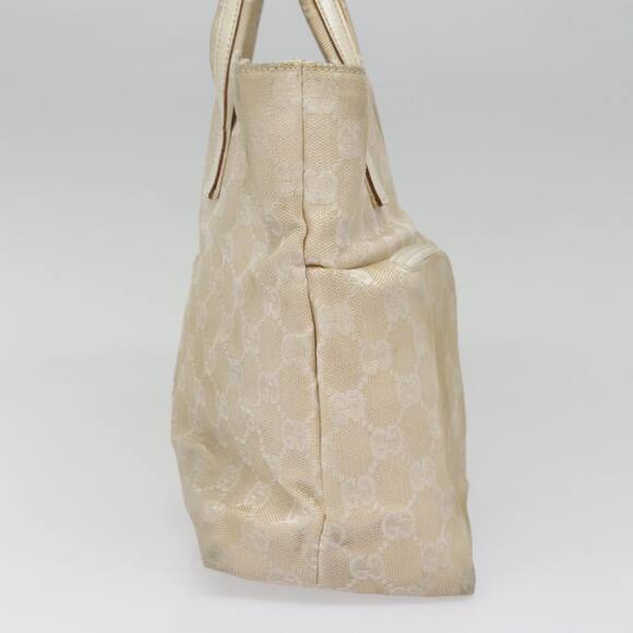 GUCCI GG Canvas Hand Bag Beige Silver 002 002 - Picture 7 of 13